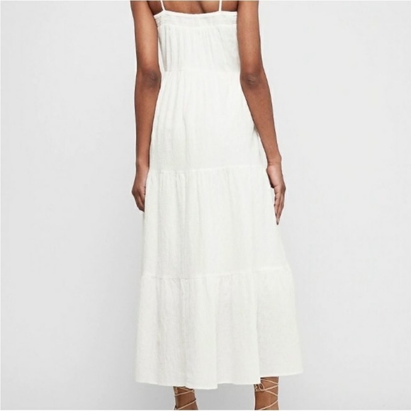 Express Summery Cream Colored Maxi Dress - Picture 2 of 4